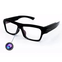 Lentes con cámara espía FHD, audio, micrófono, negro