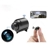 Cámara espía mini pequeña FHD Wi-Fi, visión nocturna, negro