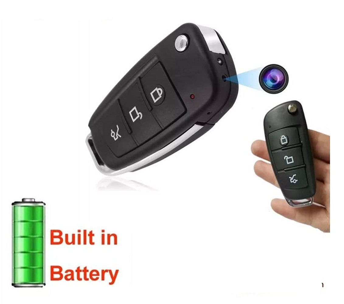 Imagen 2 del producto Llavero de carro espía cámara FHD, audio, parlantes, micrófono, negro