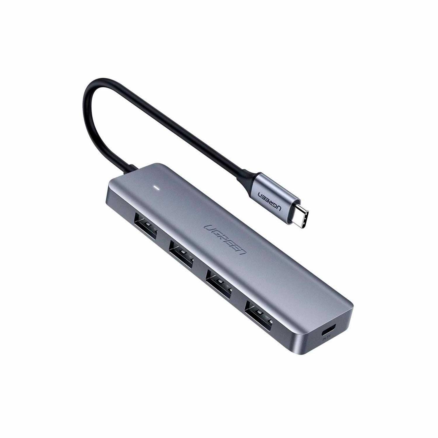 Hub Ugreen, USB-C a 4 puertos USB 3.0, CM219, 5Gbps, OTG, compacto, compatible con Android, Windows, Mac