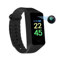 Reloj de mano con cámara espía FHD, micrófono, inalámbrica, negro