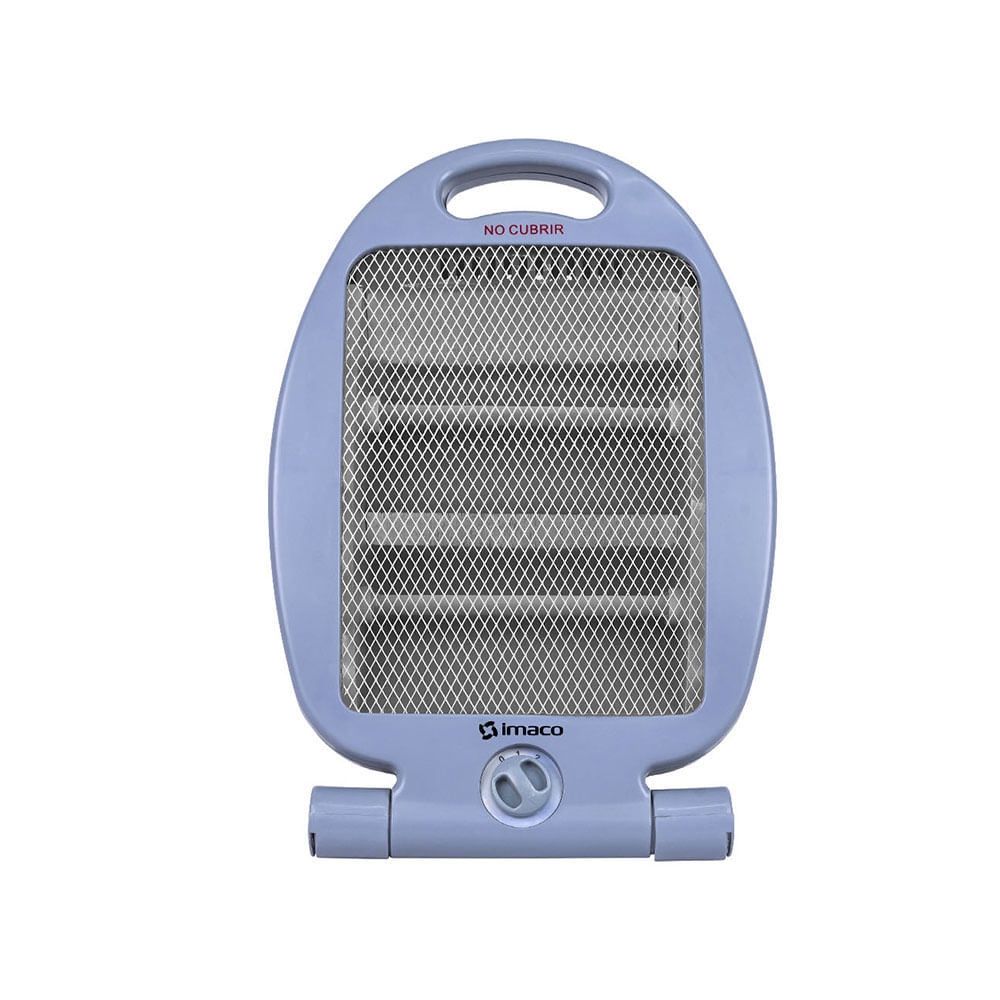 Estufa Imaco QH2000 de cuarzo, 800W, 2 niveles, infrarrojos, área 15m², antivuelco, cabezal ajustable