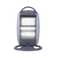 Estufa halógena Imaco HH1200, 1200W, 3 niveles, 20m², oscilación 120°, seguridad antivuelco