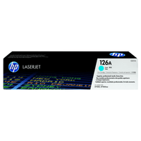 Tóner HP CE311A 126A, rinde 1000 páginas, cyan