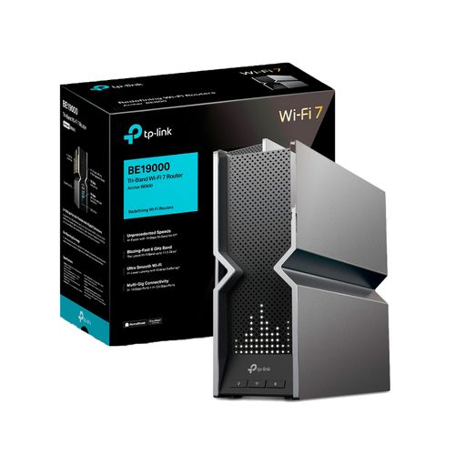 TP-Link Archer BE800 Router Wi-Fi 7 Tri-Band BE19000, Puertos 10G, 2.5G, HomeShield, App Tether