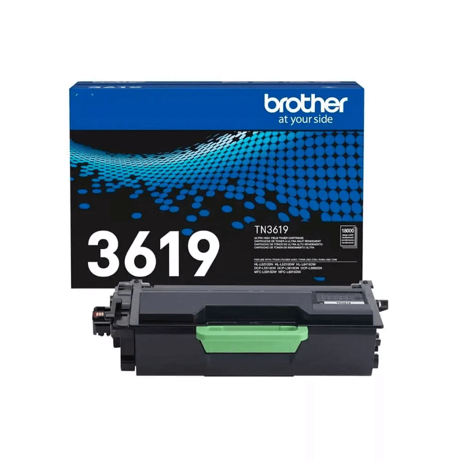 Tóner Brother TN-3619, rinde 18000 páginas, negro