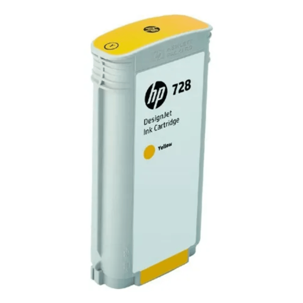 Imagen 2 del producto Cartucho de tinta HP 728 F9J65A amarillo, compatible con Impresoras HP DesignJet T830, T730