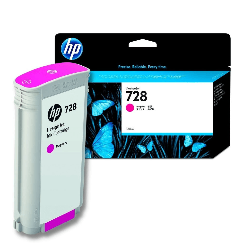 Cartucho de tinta HP 728 F9J66A magenta, compatible con impresoras HP DesignJet T830, T730
