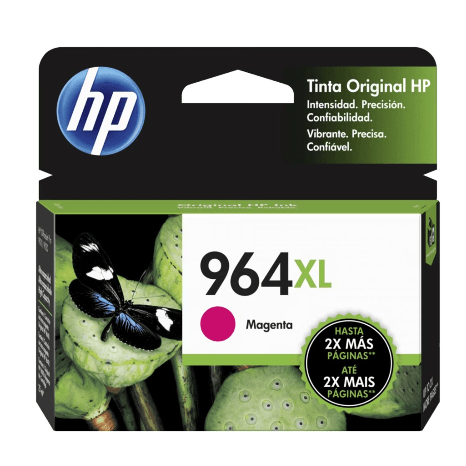 Imagen 1 del producto Cartucho de tinta HP 964XL, compatible con impresoras HP OfficeJet Pro 9010, 9016, 9018, 9020, magenta