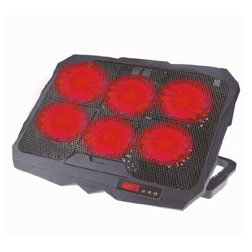 Cooler para laptop Teraware máx. 17", 2 puertos usb, 6 ventiladores, altura ajustable