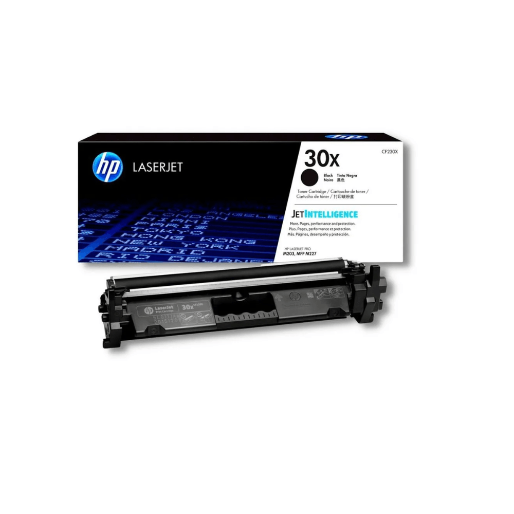 Tóner HP 30X, compatible con Laserjet Pro M203Dw, Mfp M227, rinde 3500 páginas, negro - CF230X