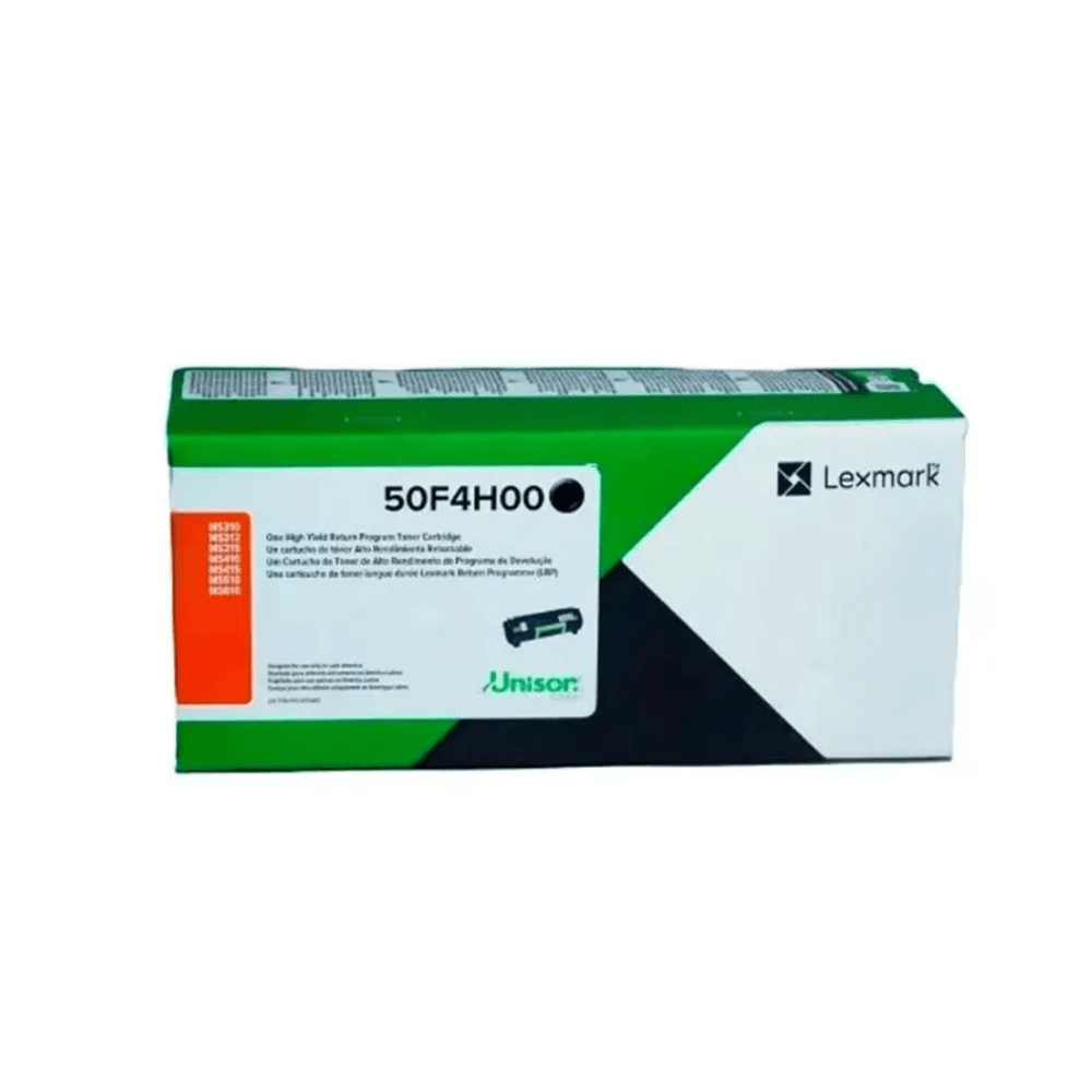 Tóner Lexmark 50F4H00, compatible con Ms415Dn, Ms610De, rinde 5000 páginas, negro