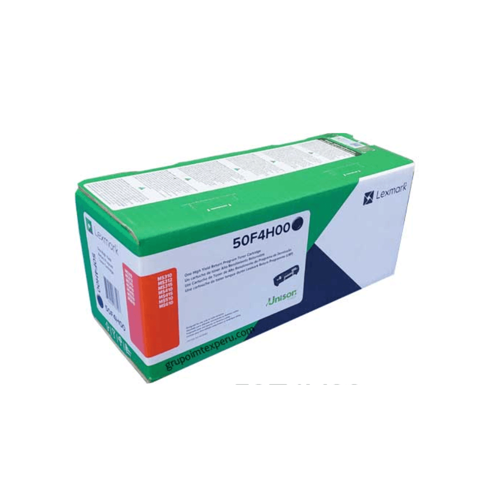 Imagen 2 del producto Tóner Lexmark 50F4H00, compatible con Ms415Dn, Ms610De, rinde 5000 páginas, negro