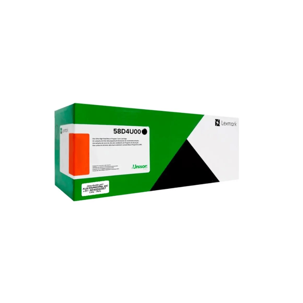 Tóner Lexmark 58D4U00, compatible con MS823, MX722, MX822, MX826, rinde 7500, negro
