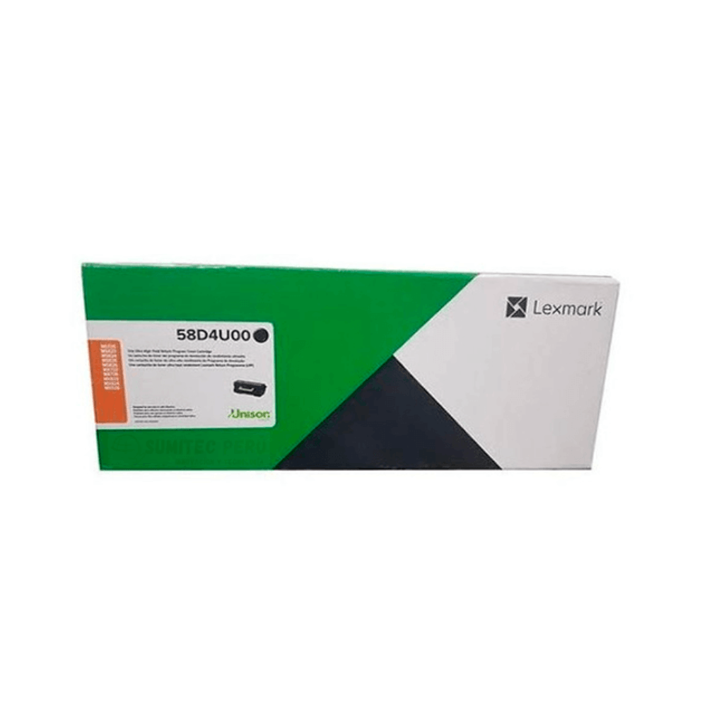 Imagen 2 del producto Tóner Lexmark 58D4U00, compatible con MS823, MX722, MX822, MX826, rinde 7500, negro