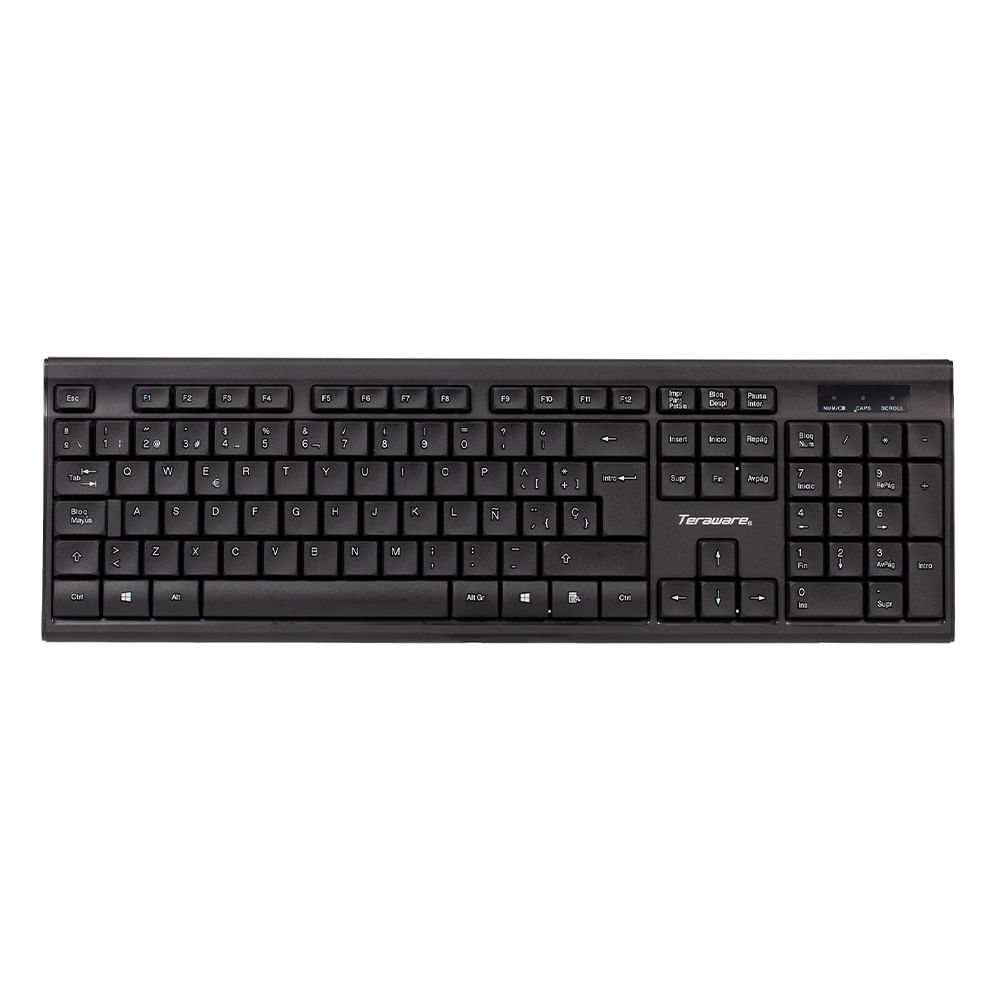 Imagen 2 del producto Kit inalámbrico Coolbox Teraware teclado y mouse, membrana, receptor USB, español, negro