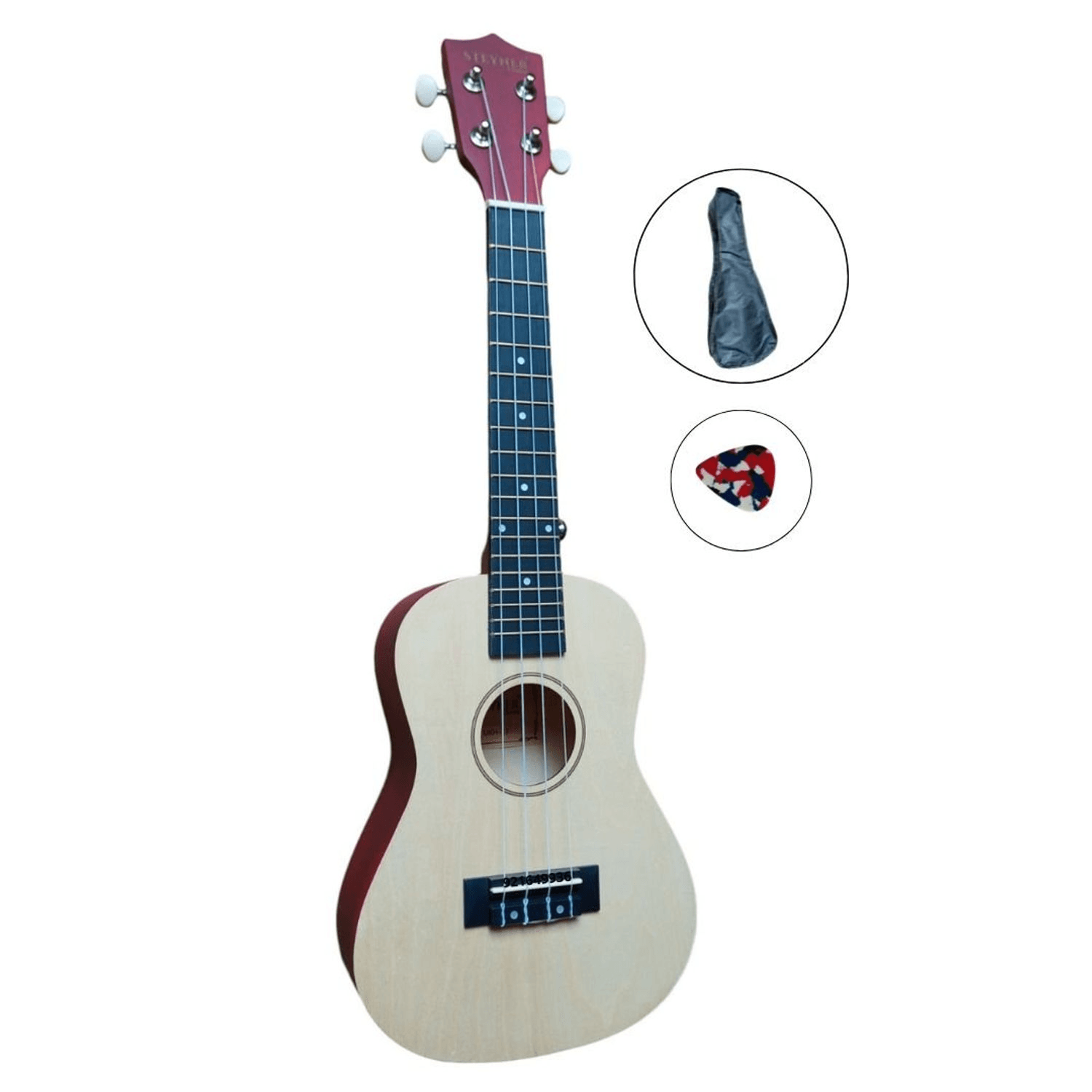 Ukelele Steyner concierto acústico 4 cuerdas, natural