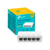 TP-Link LS1005, Switch de 5 Puertos, 10/100Mbps, ahorro energético, compatibilidad universal