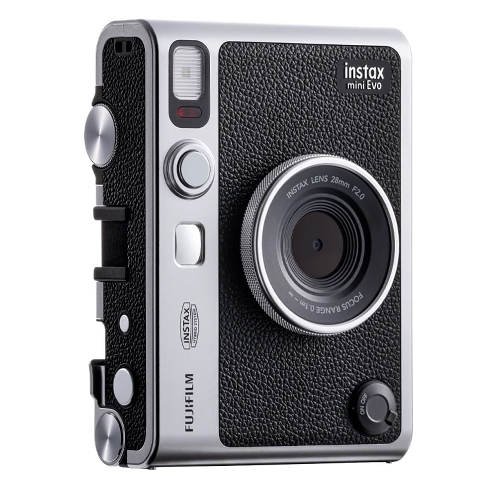 Imagen 2 del producto Cámara instantánea Fujifilm Instax Mini EVO Hybrid pantalla LCD, imágenes de 6.2 cm × 4.6 cm, enfoque automático, recargable, bluetooth, negro
