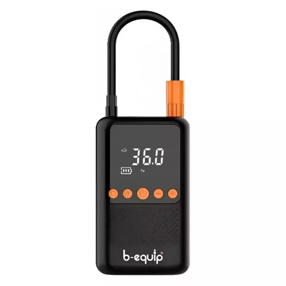 Compresor portátil B-Equip para neumáticos, USB, negro - BEQ-150CW