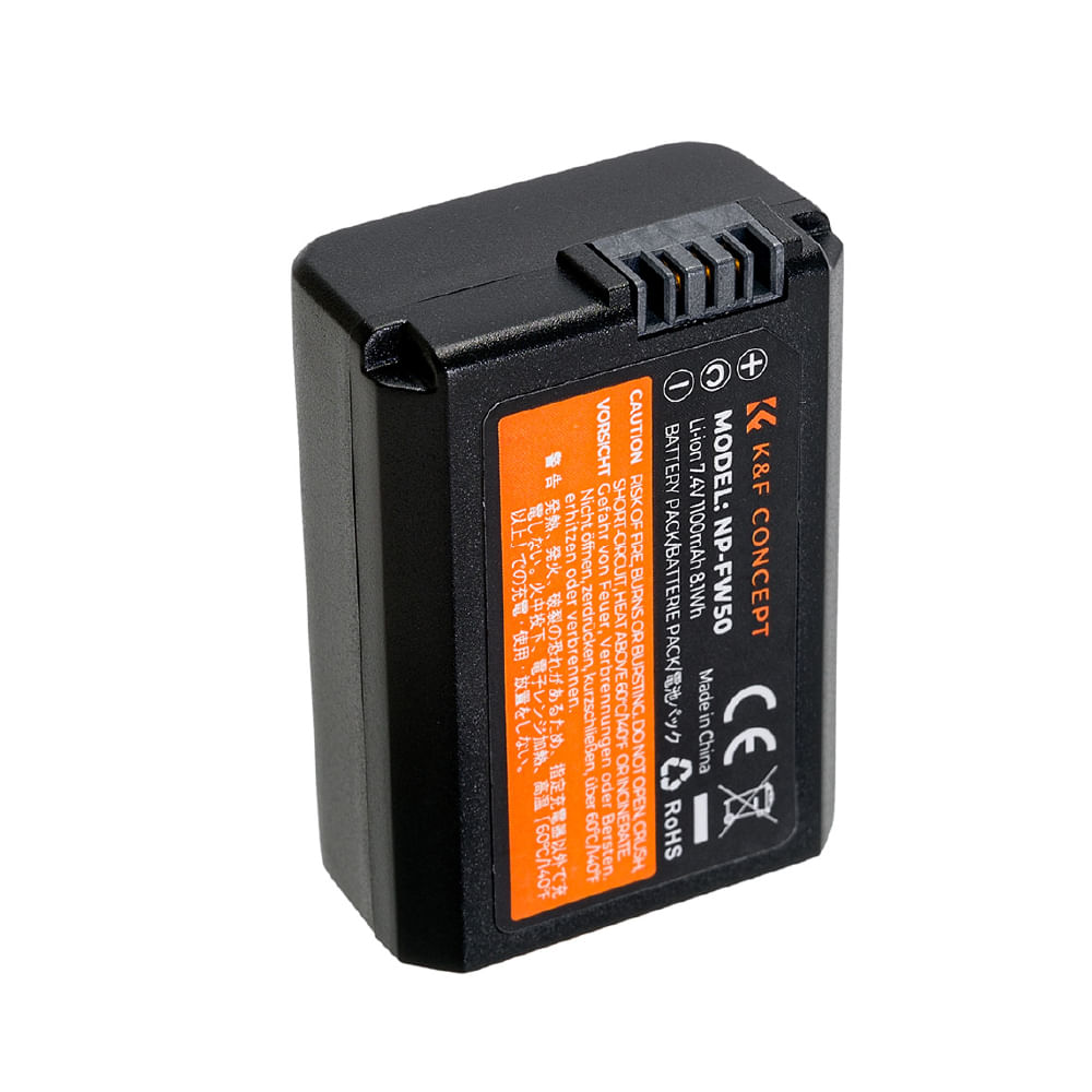 Imagen 1 del producto Batería para Sony NP-FW50 K&F Concept KF28.0015V3, negro