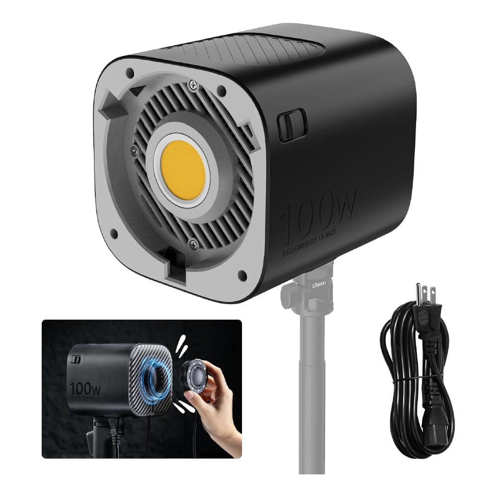 Luz continua portátil Ulanzi VIJIM, 100W luz LED, negro