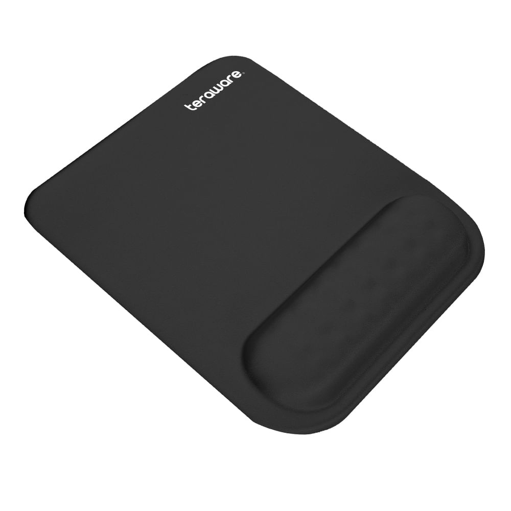 Mouse pad Coolbox Teraware con reposa muñeca, 20x30 cm, Nylon + Plástico, antideslizante, negro