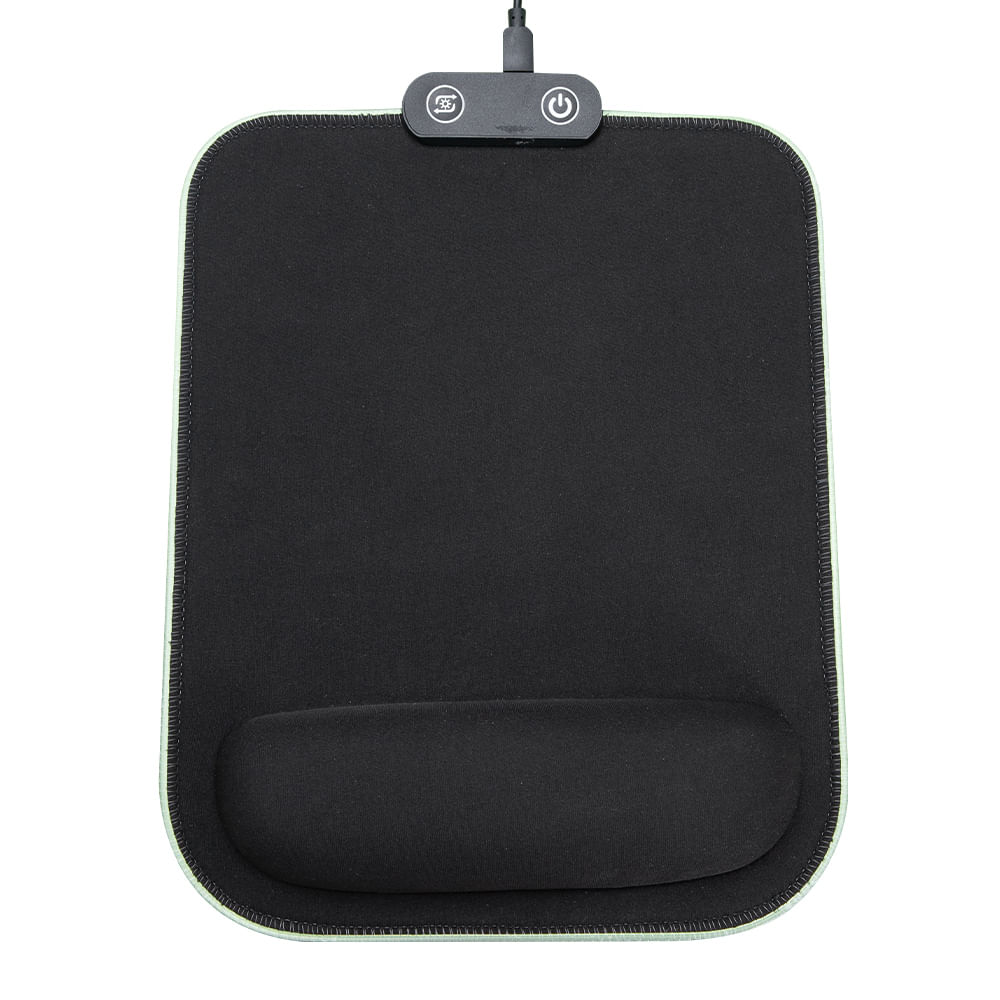 Imagen 2 del producto Mouse pad Coolbox Teraware con reposa muñeca, 20x30 cm, Nylon + Plástico, antideslizante, negro