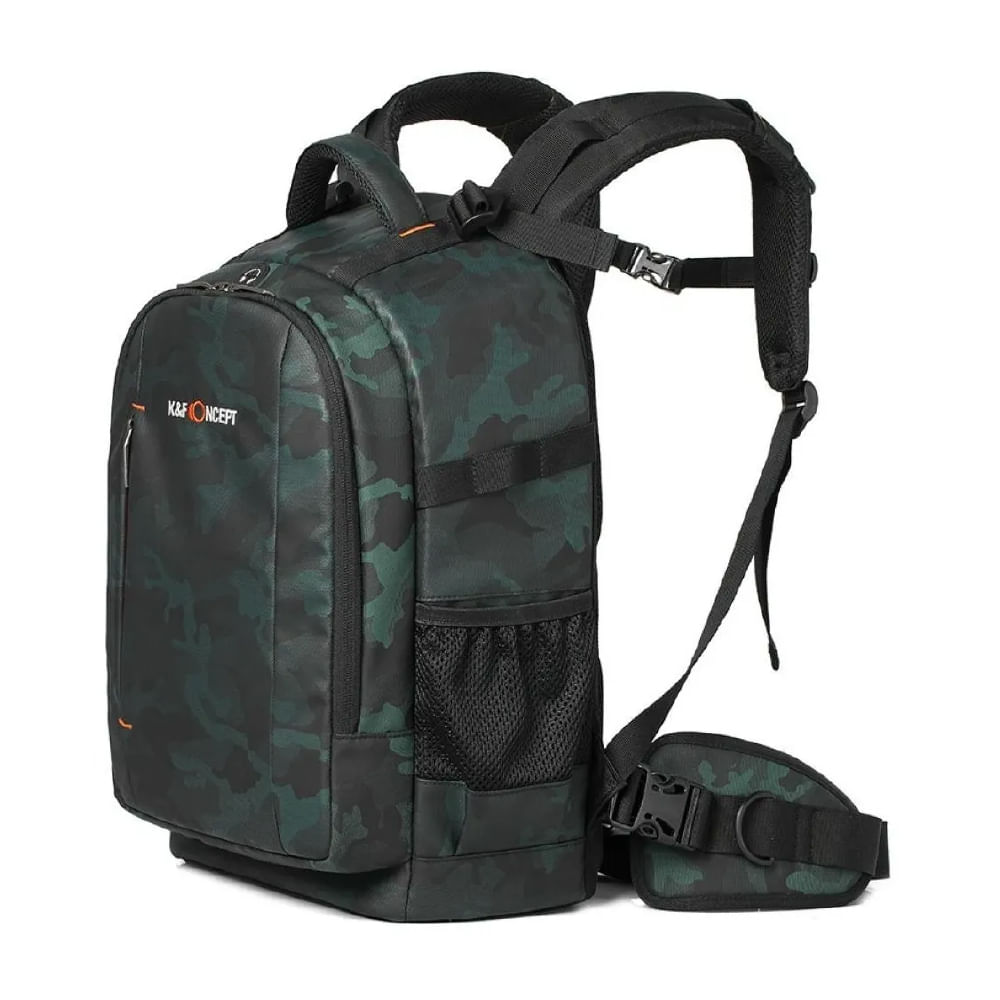 Imagen 2 del producto Mochila fotográfica K&F Concept KF13.119, diseño militar, negro