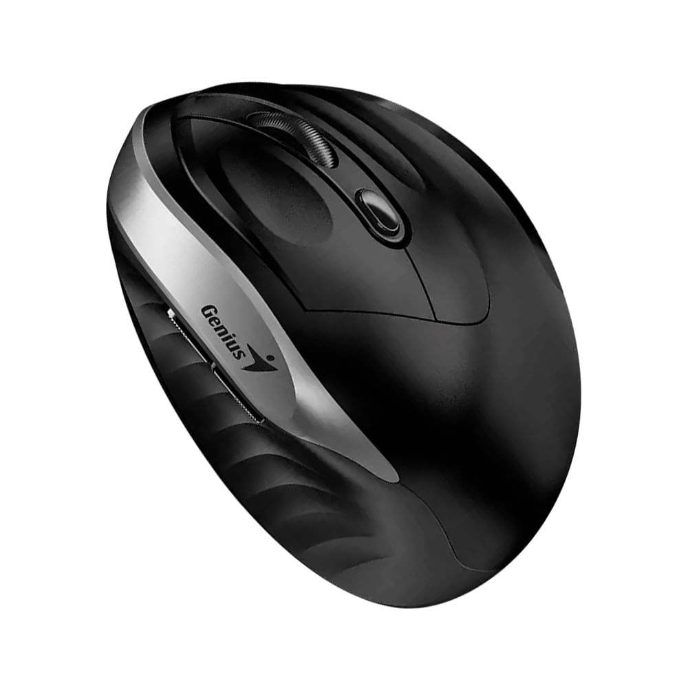 Mouse inalámbrico Genius Ergo 8250S, diseño vertical ergonómico y clic silencioso