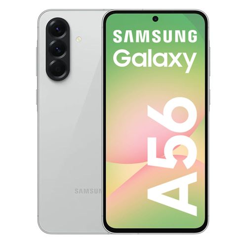 Celular Samsung Galaxy A56 5G 256GB, 12GB RAM, cámara trasera 50MP y frontal 12MP, 6.7", lightgray
