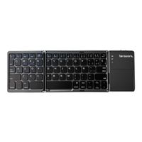 Teclado inalámbrico Coolbox Teraware plegable con touchpad, inalámbrico, membrana, español, negro