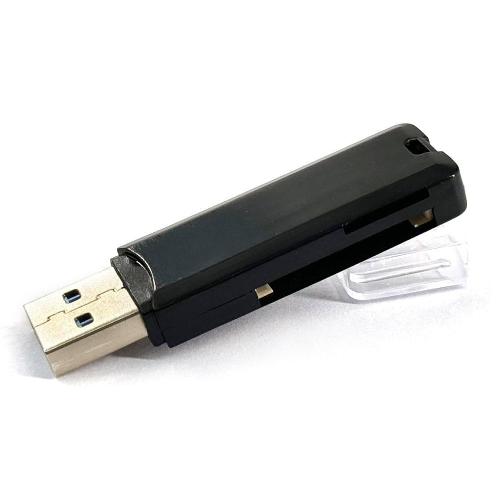 Imagen 2 del producto Lectora de tarjeta Coolbox Teraware RM-02 conector USB para SD/MICRO SD, 2 puertos, negro