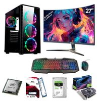 PC Intel Core i7-8TH + 16GB RAM + Disco Duro 1TB + SSD M.2 500GB + NVIDIA GT 750  4GB + FreeDos + Case Gamer 500W RGB + Monitor 27""