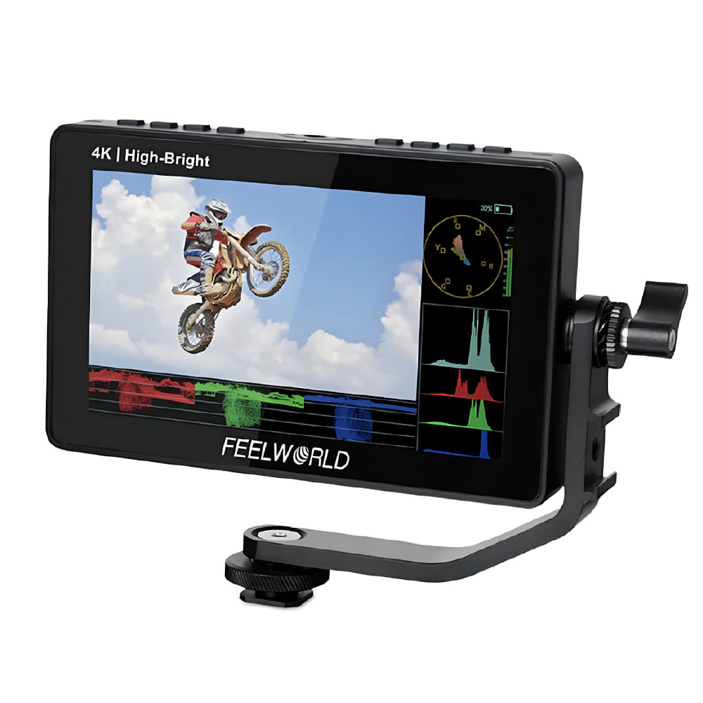 Imagen 2 del producto Monitor Feelworld F5 Pro X, 5.5"", táctil, 1600 nits, HDMI 4K, carga LUTs, herramientas pro, compacto, portátil