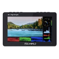 Monitor Feelworld F5 Pro X, 5.5"", táctil, 1600 nits, HDMI 4K, carga LUTs, herramientas pro, compacto, portátil