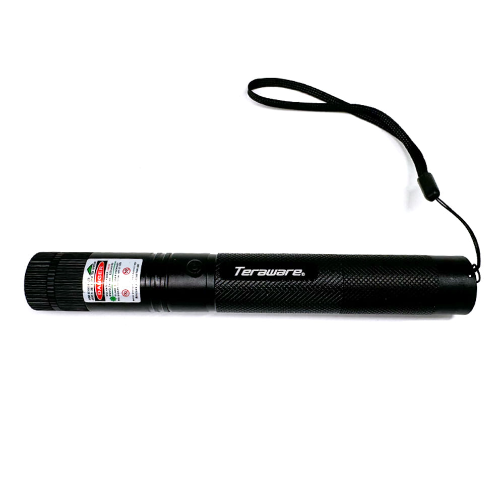 Puntero láser Coolbox Teraware verde de alta potencia graduable recargable, rango 3 metros