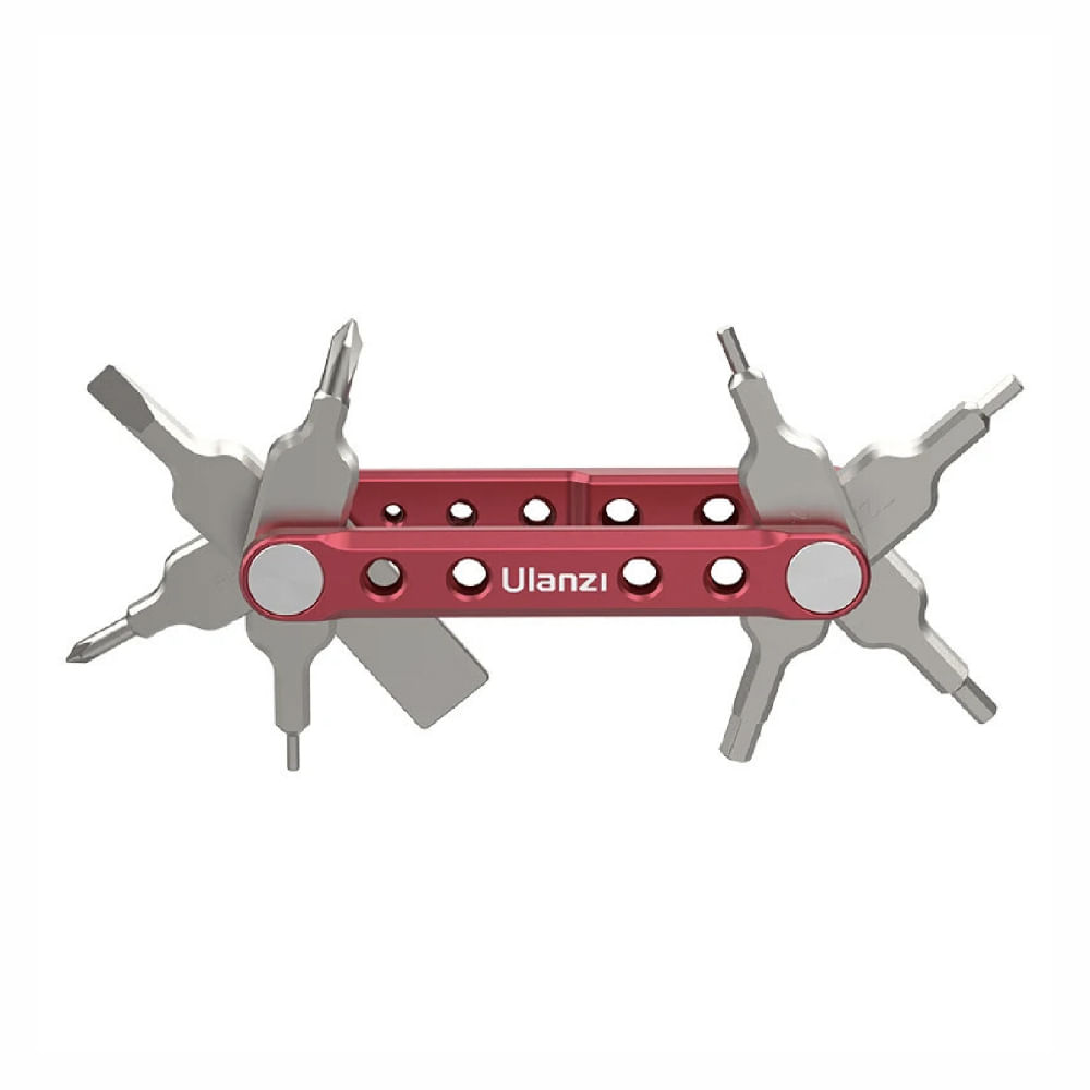 Imagen 2 del producto Juego de herramientas Ulanzi 9 en 1 plegable, acero inoxidable, compacto y portátil, para fotografía