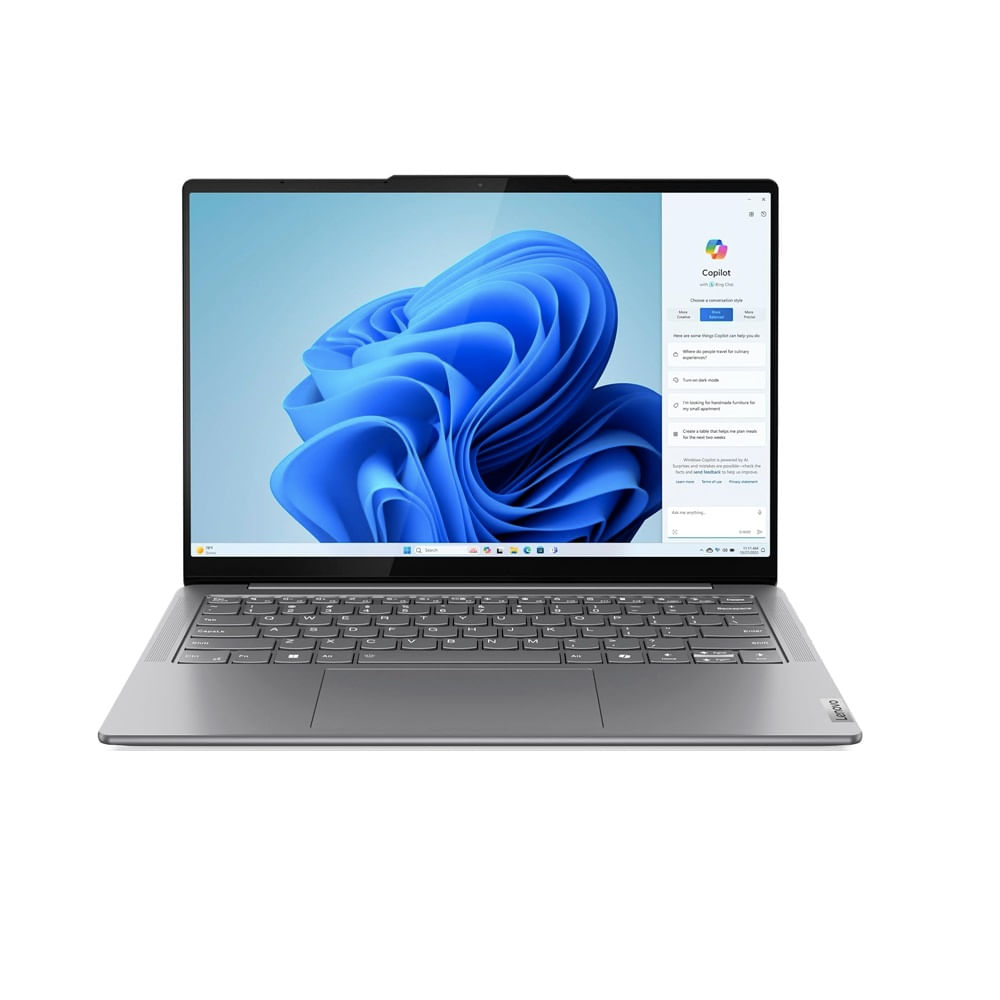 Laptop Lenovo Yoga Slim 7 14” OLED, Core Ultra 5 125H, 16GB RAM, 512GB SSD, Windows 11, gris