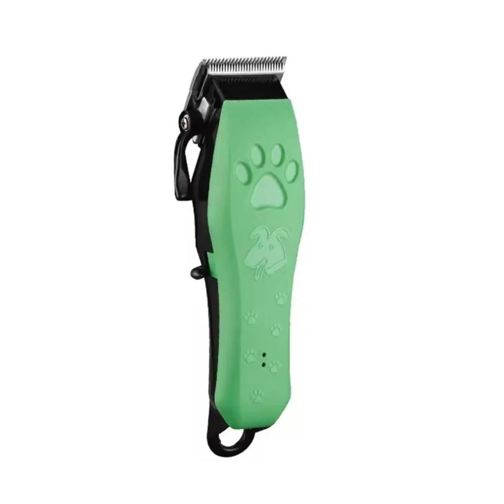 Maquina cortadora de pelo Kemei, para mascotas perro y gato, verde