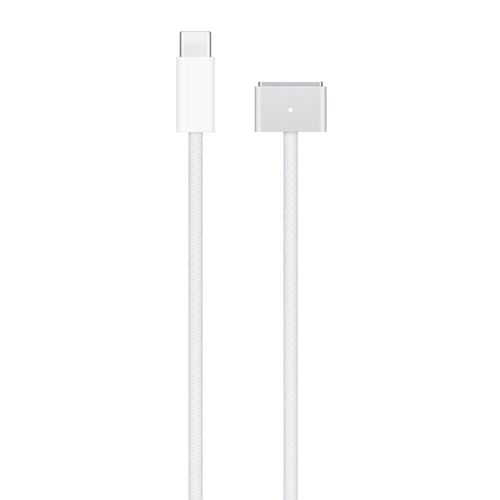 Cable Apple USB-C a MagSafe3 para MacBook, 2m de largo, carga rápida y segura, blanco original
