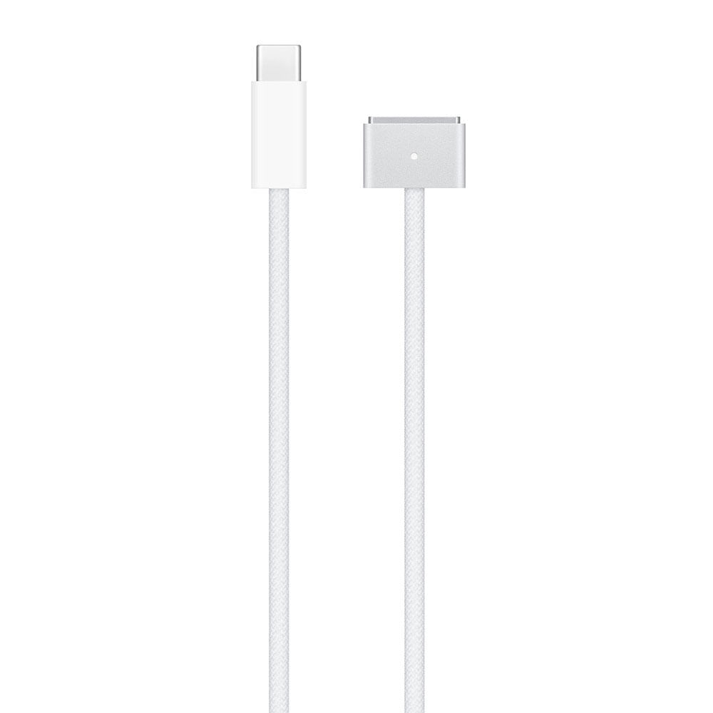 Cable Apple USB-C a MagSafe3 para MacBook, 2m de largo, carga rápida y segura, blanco original