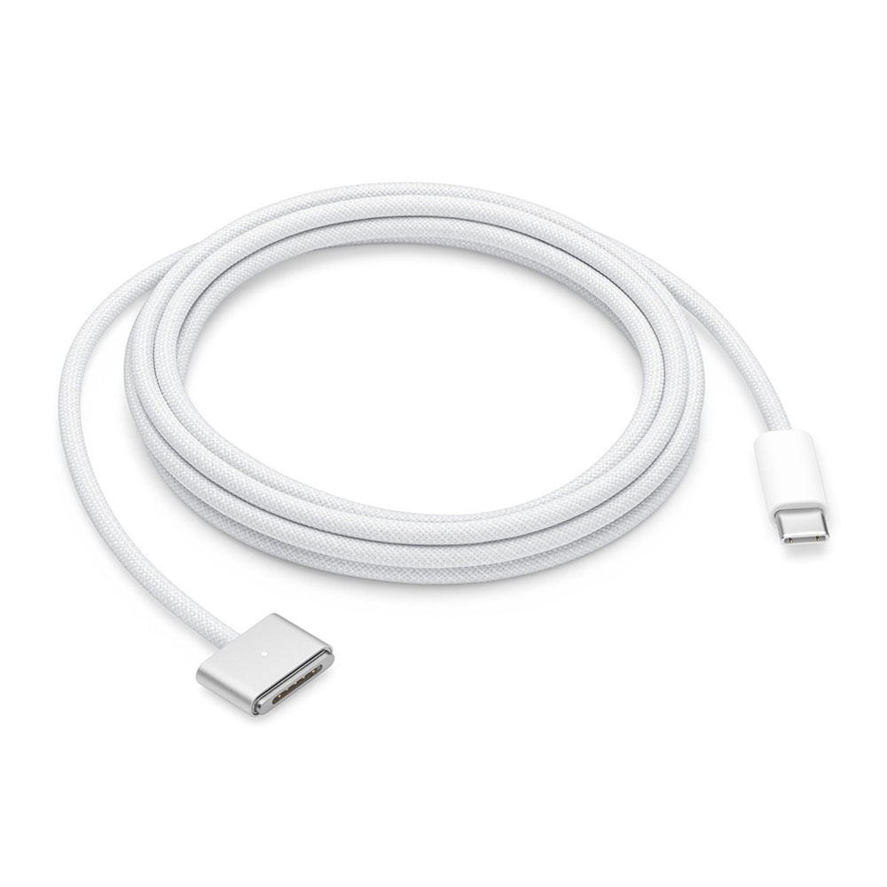 Imagen 2 del producto Cable Apple USB-C a MagSafe3 para MacBook, 2m de largo, carga rápida y segura, blanco original