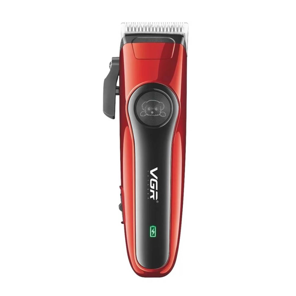 Maquina cortadora de pelo VGR, para mascotas perro y gato, rojo