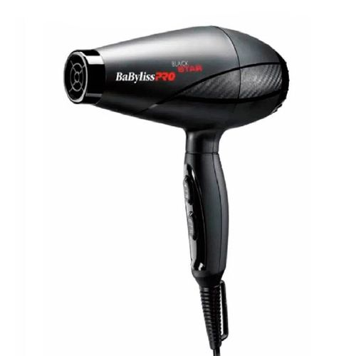 Secadora de cabello Babyliss Pro, black star, 2000W, negro - B6200PE