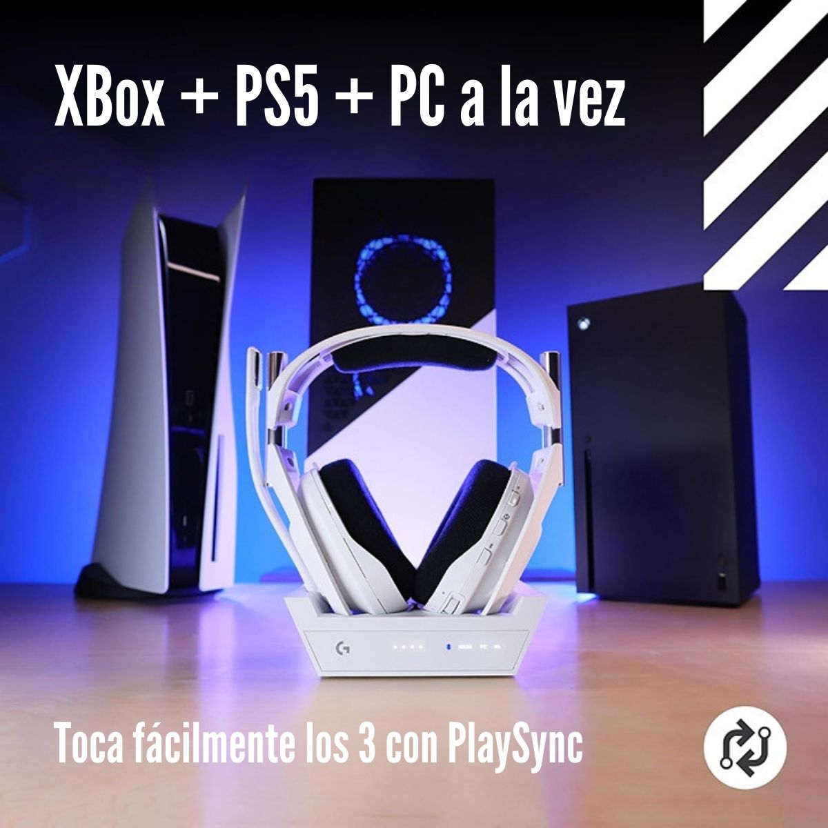 Imagen 2 del producto Audífono Astro A50 X Wireless, para PS5, Xbox, PC, blanco