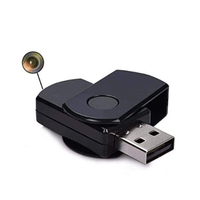 Cámara espía USB, HD, negro