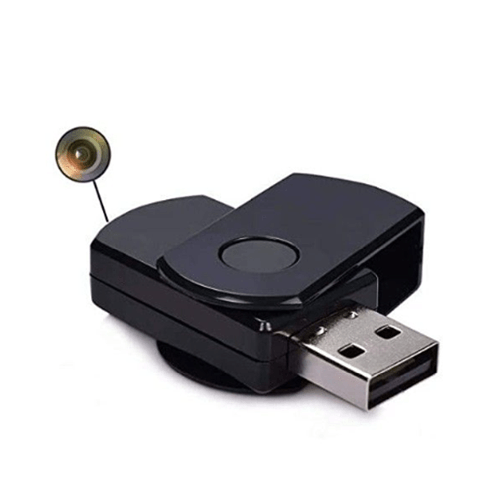 Cámara espía USB, HD, negro