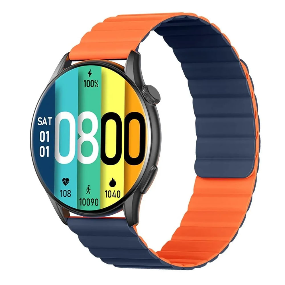 Smartwatch Kieslect KR Pro pantalla AMOLED 1.43", resistente al agua IP68, batería hasta 7 días, 70 modos deportivos, negro
