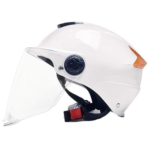 Casco con visera para bicicleta, scooter o bicicleta eléctrica con ventilación, reflector y visor HD, beige